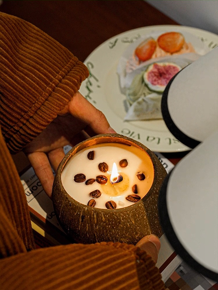 The Imposter Coconut Shell Scented Candle