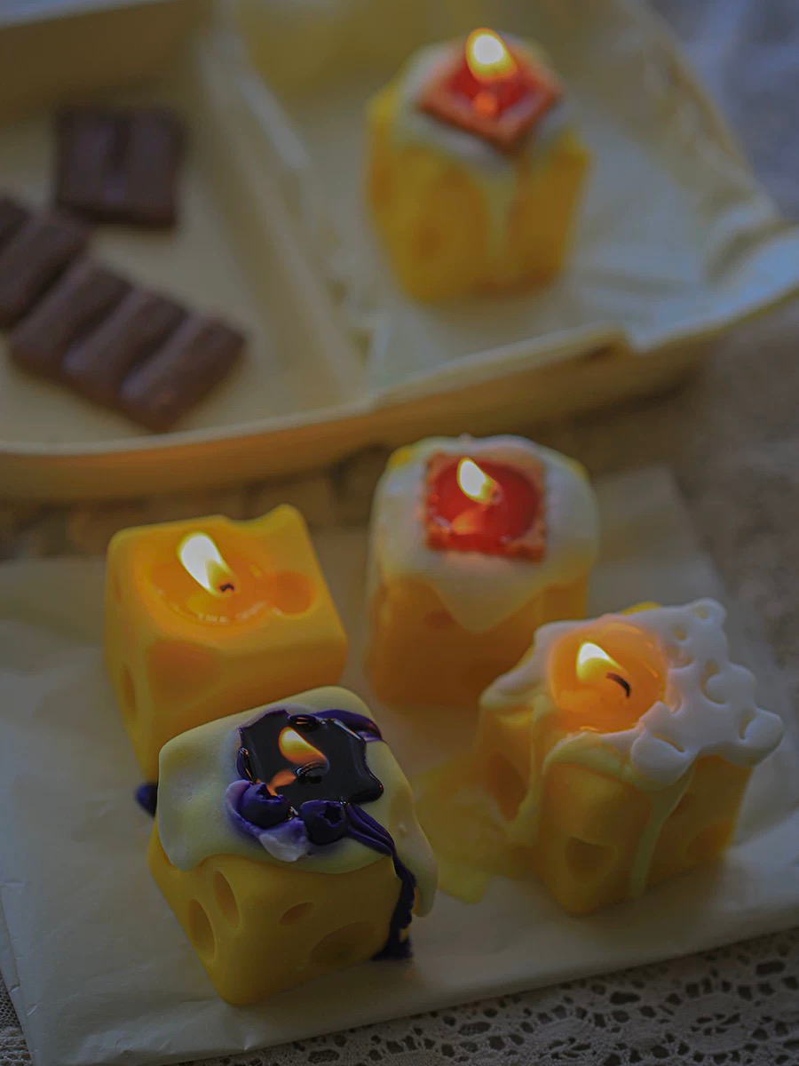 The Imposter Cheese Cube Scented Candle Set