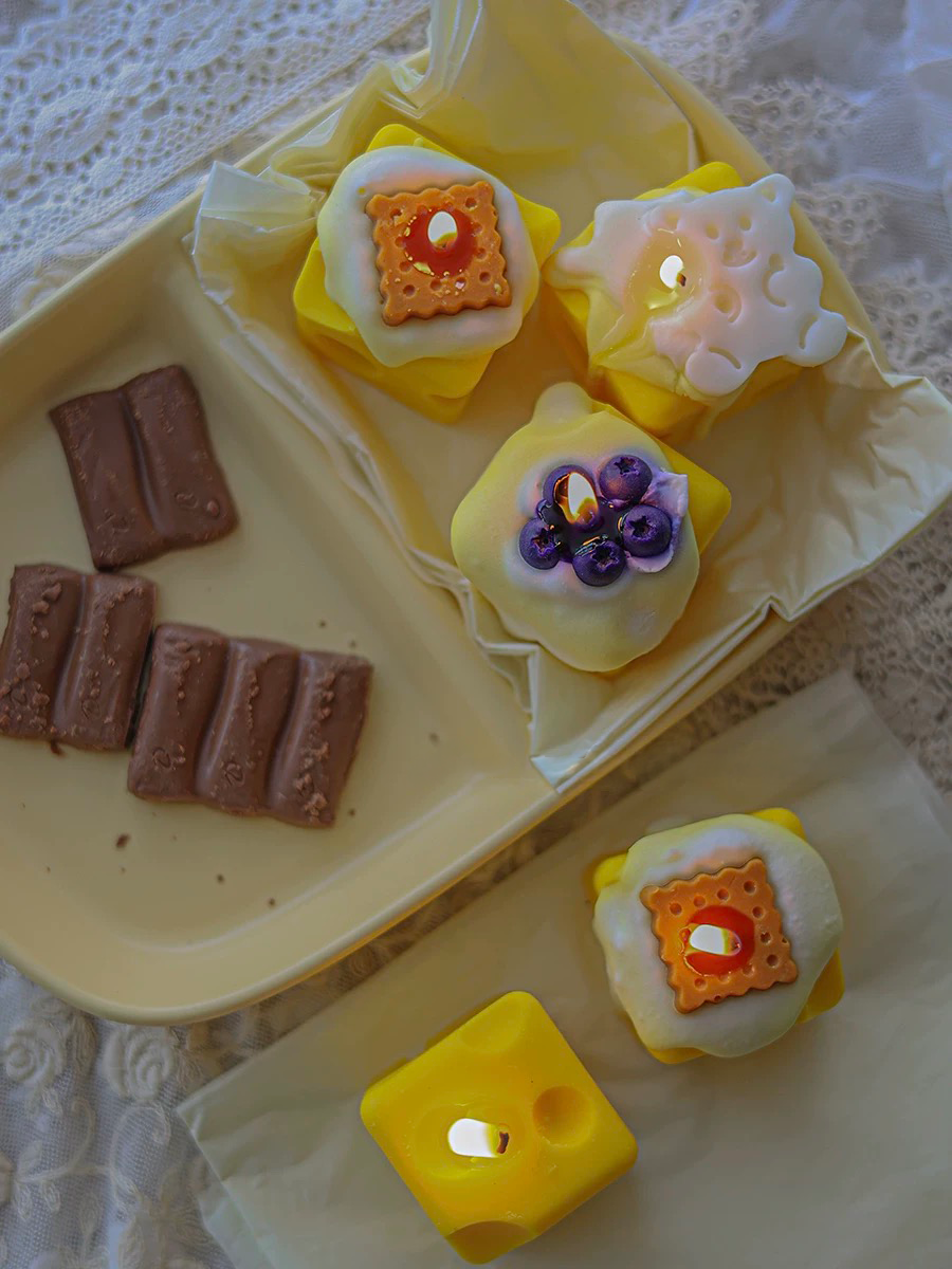 The Imposter Cheese Cube Scented Candle Set