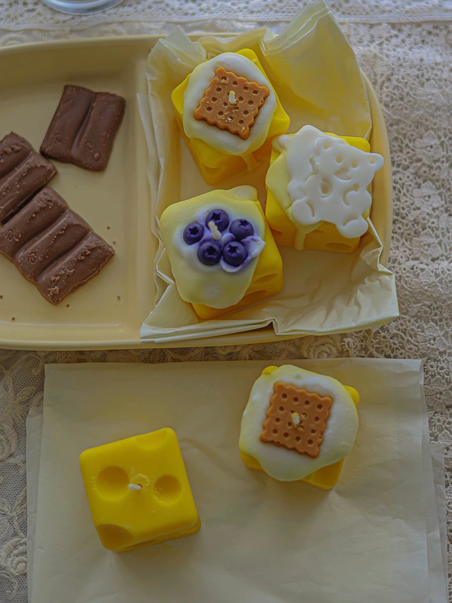 The Imposter Cheese Cube Scented Candle Set