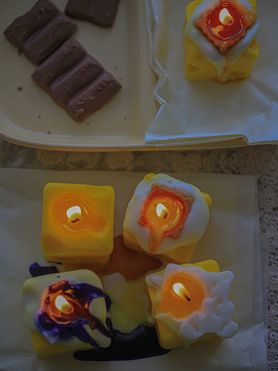 The Imposter Cheese Cube Scented Candle Set
